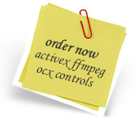 Order ActiveX FFmpeg OCX Controls
